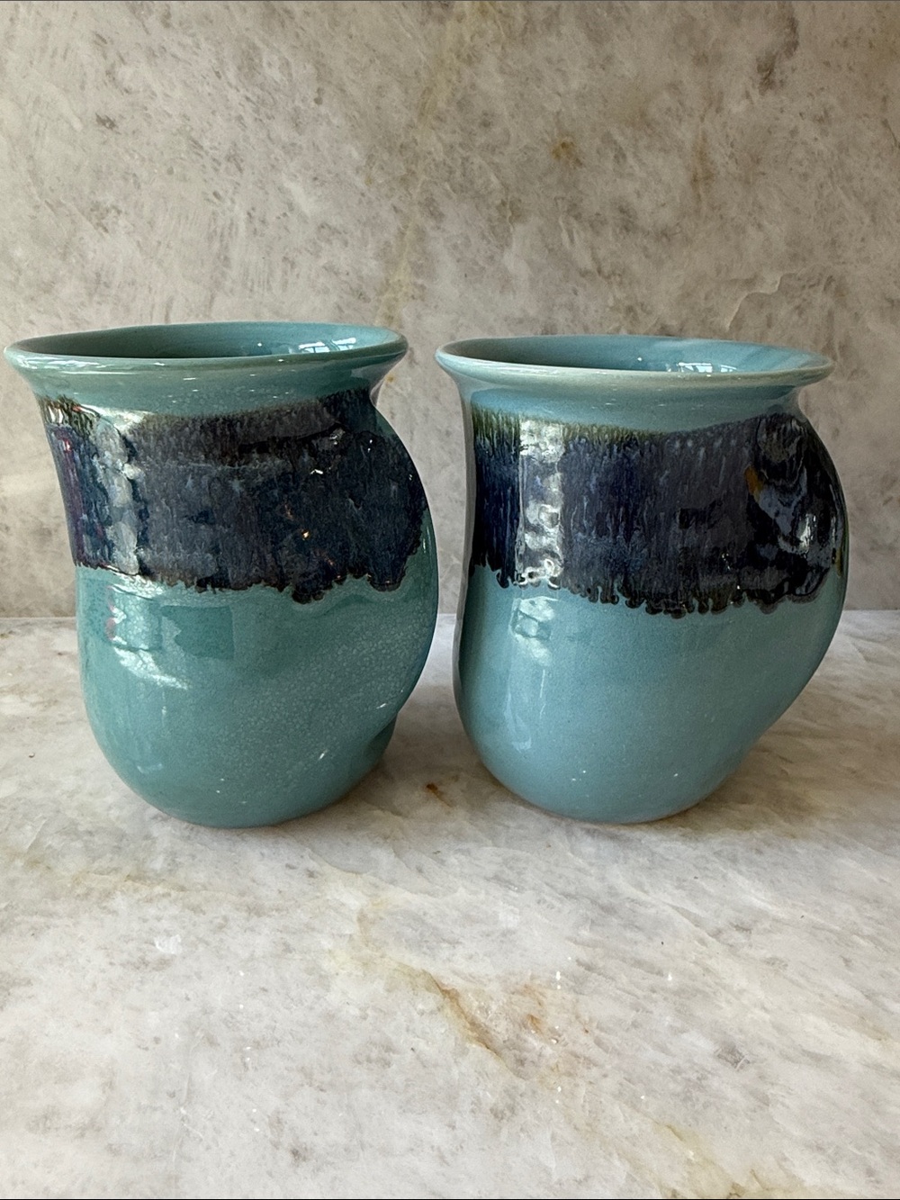 Neher Pottery 2024, Pair of Handmade Ceramic mugs for tea or coffee.